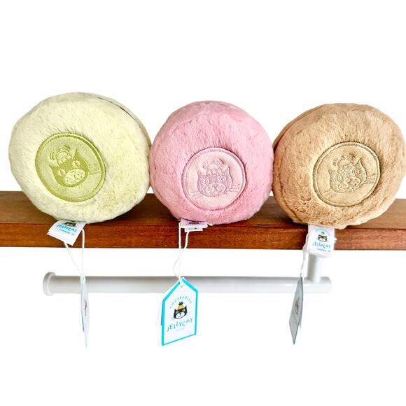 BNWT Jellycat Macarons ~ Complete Set Pins Box Bag - Picture 3 of 4